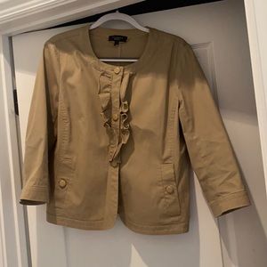 Talbots khaki blazer/jacket size 10.